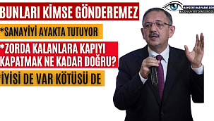 Bunları Kimse Gönderemez! Sanayiyi Ayakta Tutuyorlar
