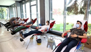 Büyükşehir personelinden kan bağışı seferberliği