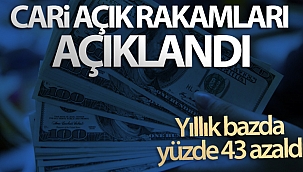 Cari açık Ocak-Mayıs döneminde yıllık bazda yüzde 43 azaldı