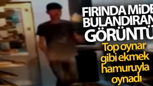 Erciş'teki fırında mide bulandıran görüntü