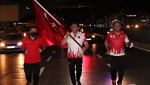 Kayseri'de 15 Temmuz Şehitleri Sancak Koşusu