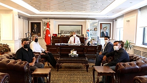 Pazarcılar Odasından Başkan Palancıoğlu'na ziyaret