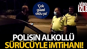 Uygulamada durdurulan alkollü sürücüden ilginç cevap!