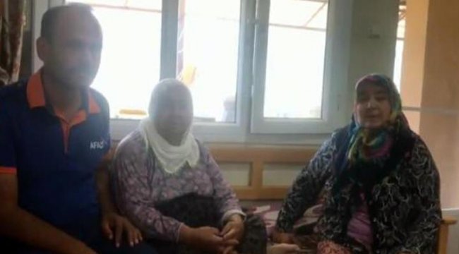 AFAD'dan yangından kurtarılan anne ve kızına geçmiş olsun ziyareti