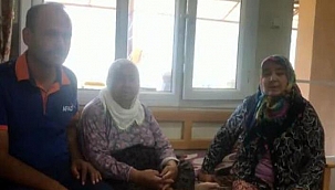 AFAD'dan yangından kurtarılan anne ve kızına geçmiş olsun ziyareti