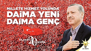 AK Parti'den 20'nci yaşa sade kutlama