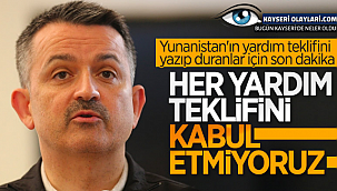 Bekir Pakdemirli, yardım teklifi eleştirilerine yanıt verdi