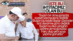 Bugün Siyaset Yapma Günü Değil Bir Olma Günüdür