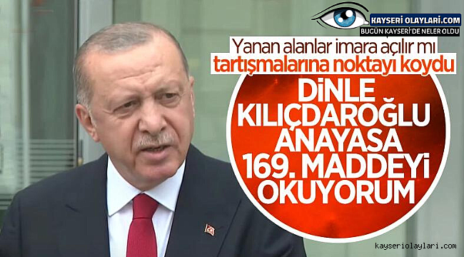 Cumhurbaşkanı Erdoğan Son Noktayı Koydu