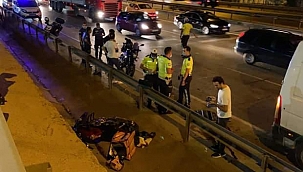 D-100 'de otomobil ile çarpışan motosikletli kurye ağır yaralandı