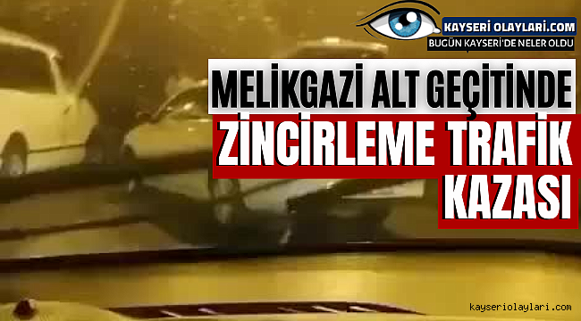 Kayseri'de 4 Aracın Karıştığı Zincirleme Trafik Kazası 