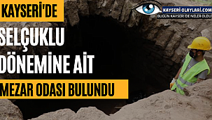 Kayseri'de mezar odası bulundu