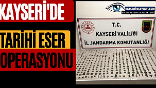 Kayseri'de Tarihi Eser Operasyonu