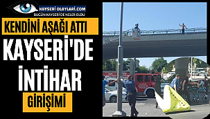 Kayseri'de Yarı Çıplak İntihar Girşimi