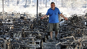 Manavgat yangınında alevlerin arasında kalan safari işletmesi sahibi ölümden döndü!