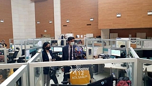 Sağlık Hizmetleri'nden 112 Acil Çağrı Merkezi Müdürlüğüne çalışma ve değerlendirme ziyareti