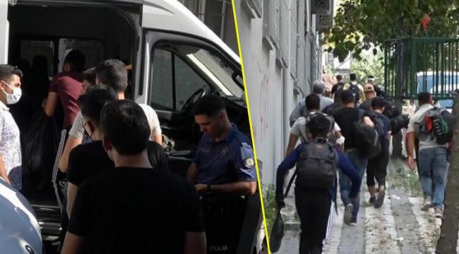 Sultangazi'de bir minibüs dolusu kaçak göçmen yakalandı