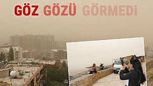 Toz bulutu kenti sardı! Vatandaşlar zor anlar yaşadı