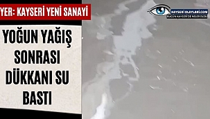 Yeni Sanayide Dükkanları Su Bastı