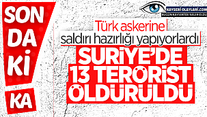 13 PKK/YPG'li terörist öldürüldü