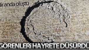 Ankara'da ortaya çıkan 'Obruk' korkuttu