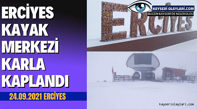 Erciyes Kayak Merkezi Karla Kaplandı!