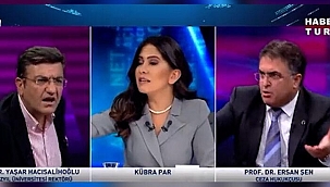 Habertürk'te Ersan Şen ile Yaşar Hacısalihoğlu birbirine girdi! Canlı yayını izleyenler dondu kaldı