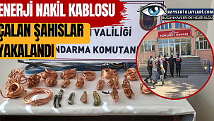 Kayseri'de nakil kablosu çalan Hırsızlar yakalandı