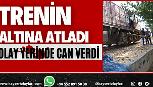 Kayseri'de Trenin Altına Atladı! Olay Yerinde Can Verdi