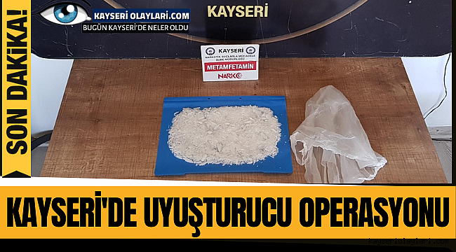 Kayseri'de uyuşturucu operasyonu 2 Gözaltı