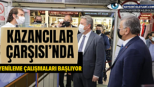 Kazancılar Çarşısında Yenileme Çalışmaları Başlıyor