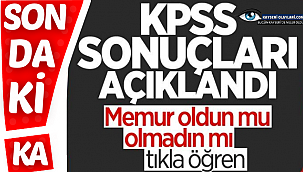 Kpss Sonuçları Açıklandı! Tıkla Öğren