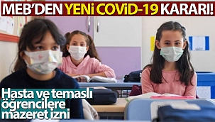 Milli Eğitim Bakanlığı'ndan yeni Covid-19 kararı