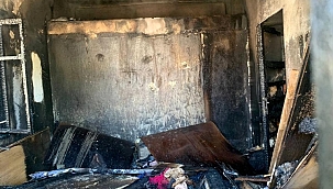 Müstakil evde çıkan yangında mutfak küle döndü