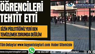 Öğrencileri Tehdit Etti! 