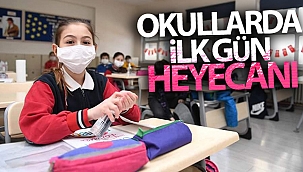 Okullarda ilk gün heyecanı