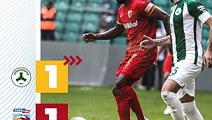 Süper Lig: GZT Giresunspor: 1 - Kayserispor: 1 (Maç sonucu)b 