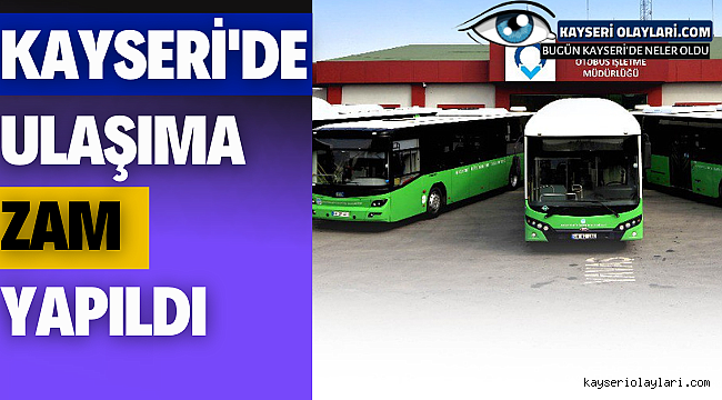 Toplu Taşıma Ücretlerine Zam Geldi