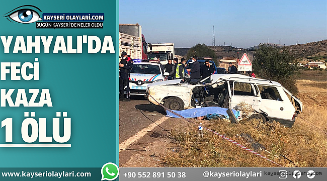 Yahyalı'da Feci Kaza 1 Ölü