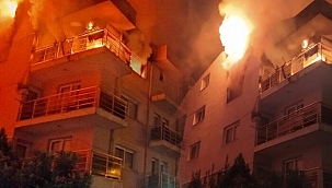 Yer: Aydın! Öfkeli koca binayı ateşe verdi, mahalleli sokağa döküldü