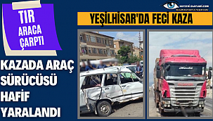 Yeşilhisar'da Feci Kaza! Tır Otomobili Biçti