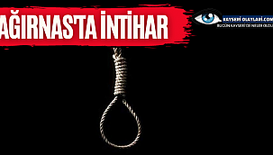 Ağırnas'ta İntihar! 