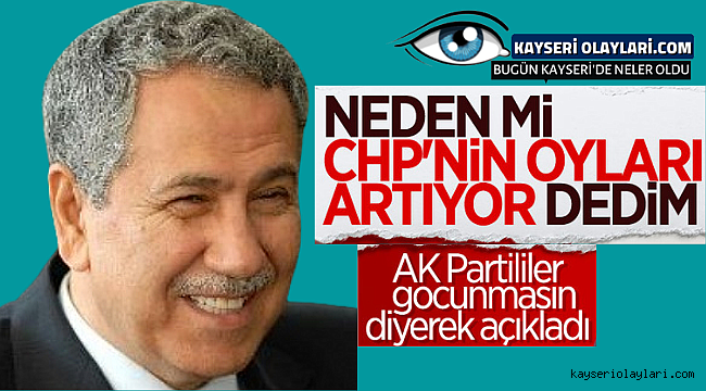 Arınç O Sözlere Açıklık Getirdi