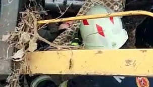 Kabak hasat makinesine sıkışan kadın ağır yaralandı