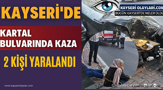 Kartal Bulvarında Kaza 2 Yaralı 