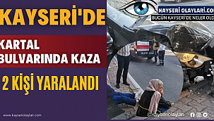 Kartal Bulvarında Kaza 2 Yaralı 