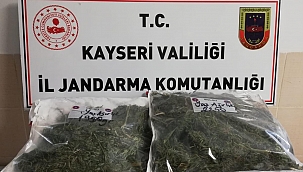 Kayseri'de 4 kilo 200 gram esrar ele geçirildi
