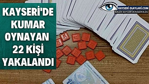 Kayseri'de Kumarhane Baskını 