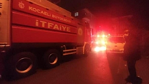 Kocaeli'de apartman dairesinde yangın paniği