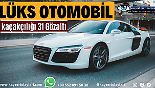 Lüks otomobil kaçakçılığı 31 Gözaltı